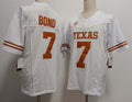 Custom #7 White College Shirt Top