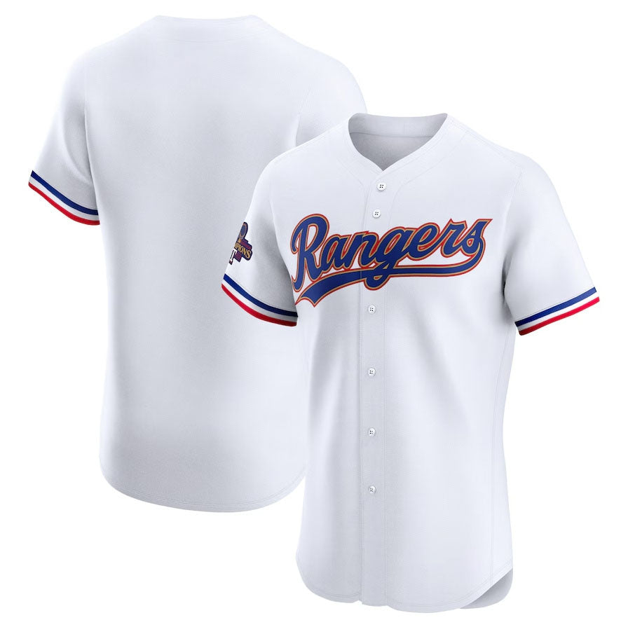 Custom White 2024 TEX Baseball Shirt Top