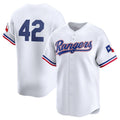 Custom #42 White 2024 Jackie Robinson Day TEX Baseball Shirt Top
