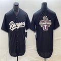 Custom Black 2023 World Series Champions LAD Baseball Shirt Top