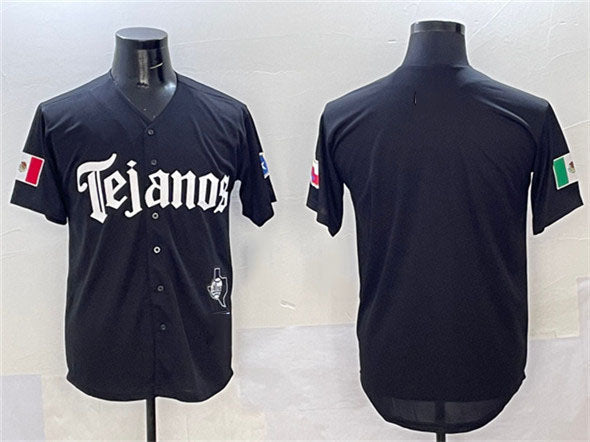 Custom Black 2025 TEX Baseball Shirt Top