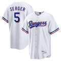 Custom #5 White TEX Baseball Shirt Top