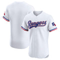 Custom White TEX Baseball Shirt Top