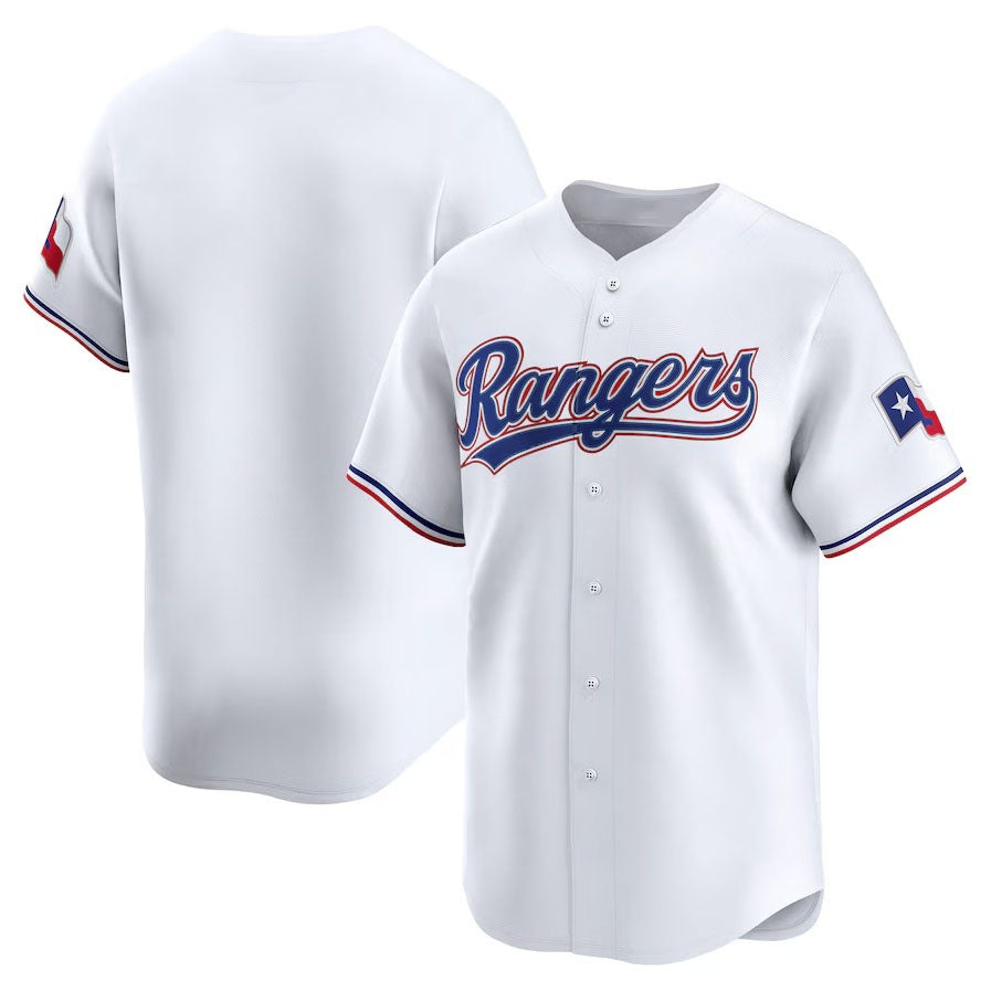 Custom White TEX Baseball Shirt Top