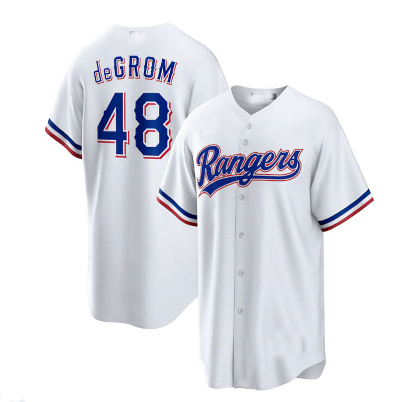 Custom #48 White TEX Baseball Shirt Top