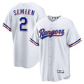 Custom #5 White TEX Baseball Shirt Top