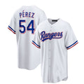 Custom #54 White TEX Baseball Shirt Top