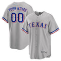 Custom Gray TEX Baseball Shirt Top