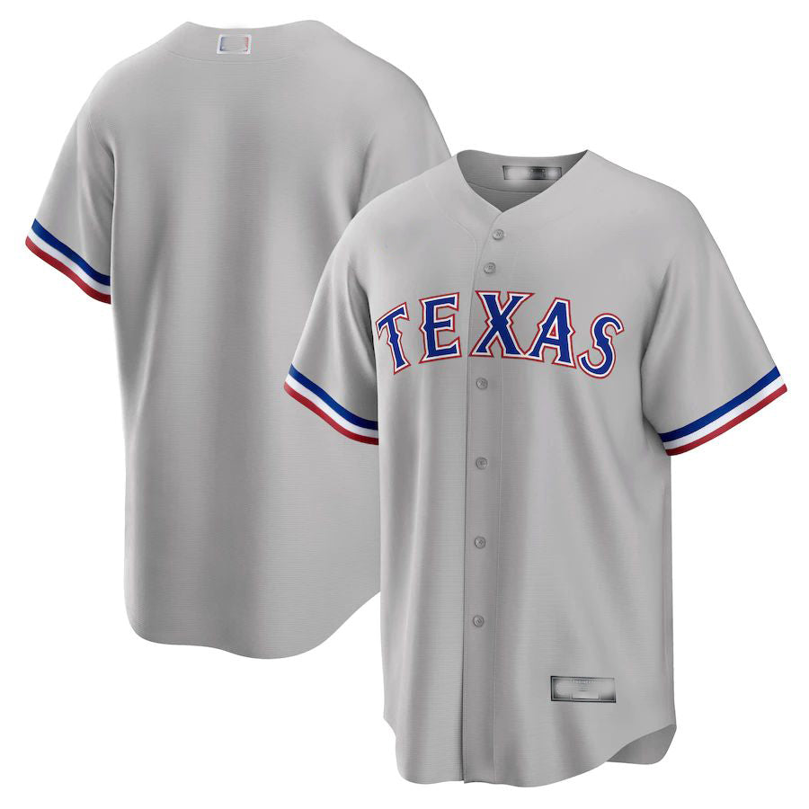 Custom Gray TEX Baseball Shirt Top