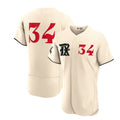 Custom #34 Cream 2023 City Connect TEX Baseball Shirt Top