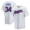 Custom #34 White TEX Baseball Shirt Top
