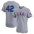 Custom #42 Gray 2024 Jackie Robinson Day TEX Baseball Shirt Top
