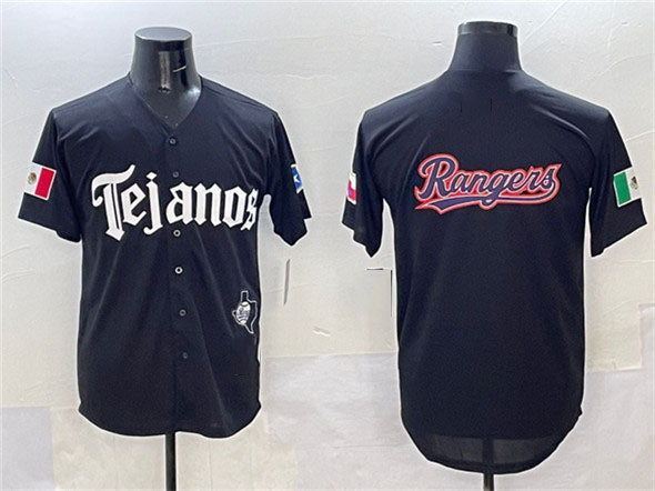 Custom Black 2025 TEX Baseball Shirt Top