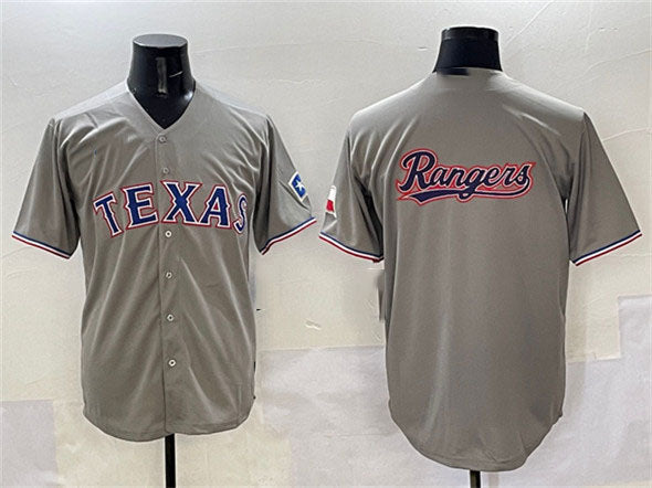 Custom Gray TEX Baseball Shirt Top