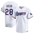 Custom #28 White TEX Baseball Shirt Top