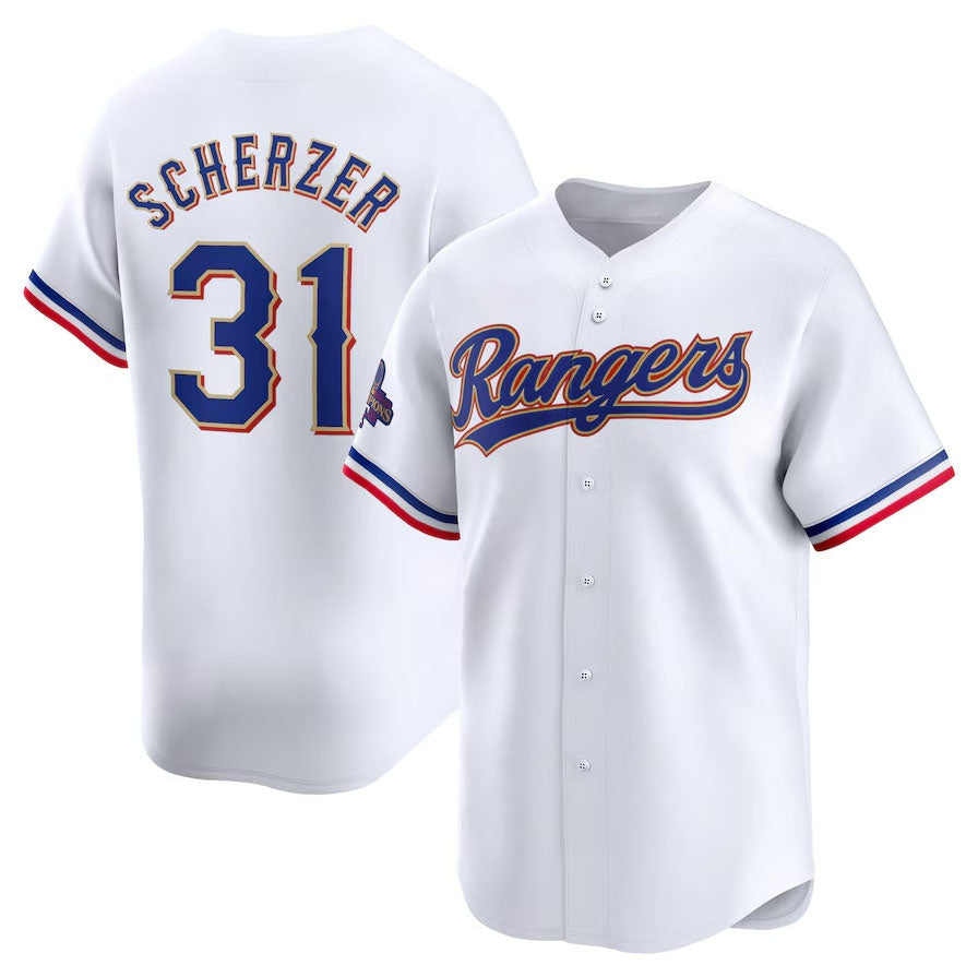 Custom #31 White 2024 TEX Baseball Shirt Top