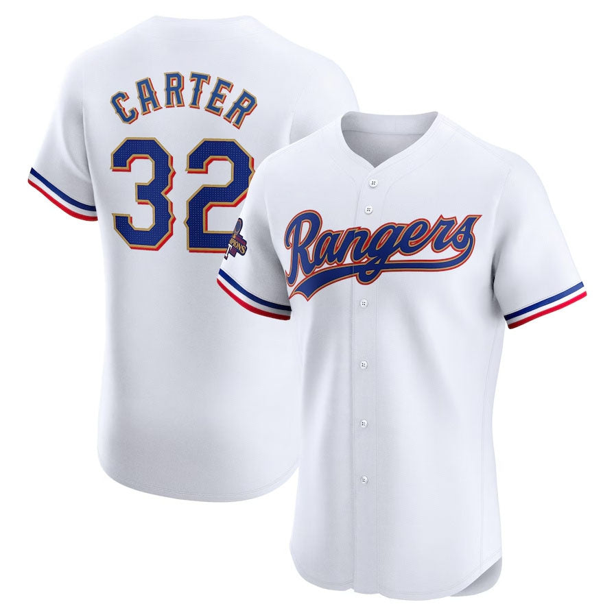Custom #32 White 2024 TEX Baseball Shirt Top