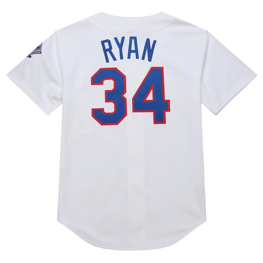 Custom #34 White 1993 TEX Baseball Shirt Top