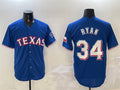 Custom #34 TEX Baseball Shirt Top