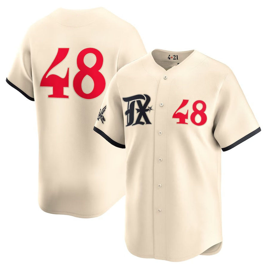 Custom #48 Cream City Connect TEX Baseball Shirt Top