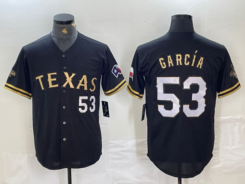 Custom #53 Black TEX Baseball Shirt Top
