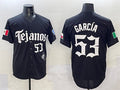 Custom #53 Black 2025 TEX Baseball Shirt Top
