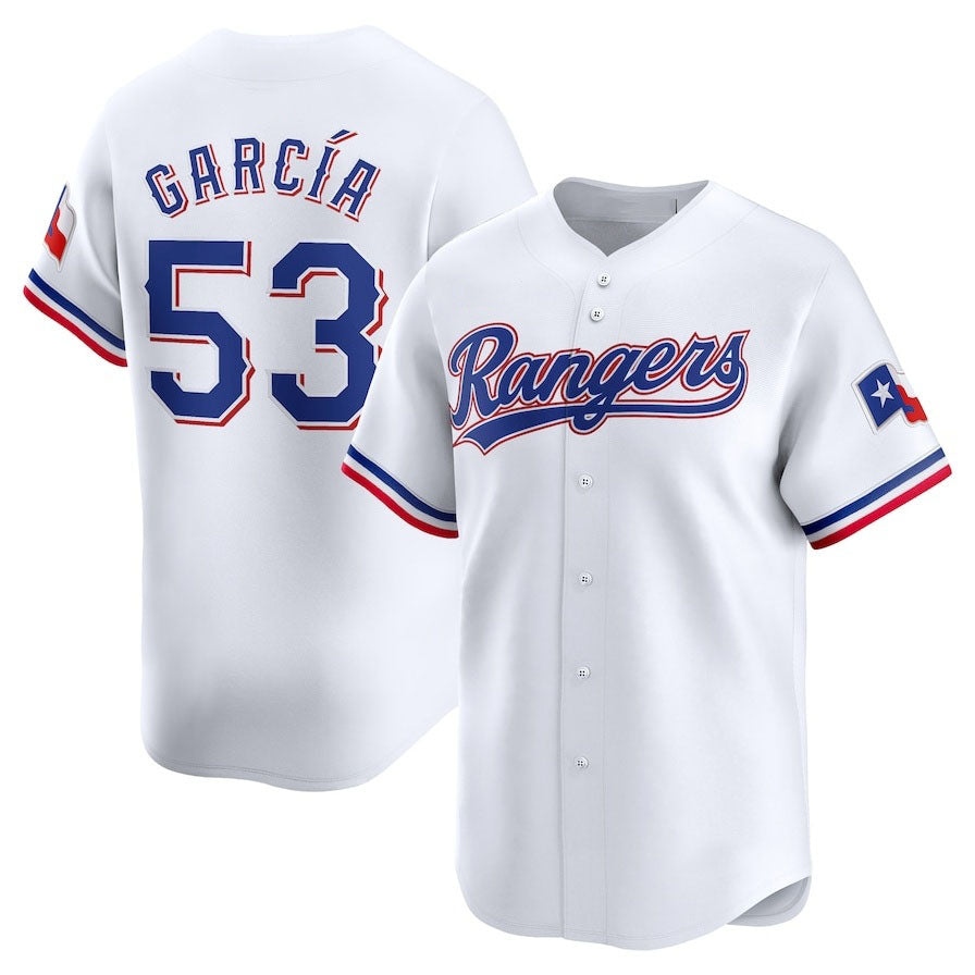 Custom #53 White TEX Baseball Shirt Top