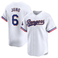 Custom #6 White 2024 TEX Baseball Shirt Top