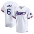 Custom #6 White TEX Baseball Shirt Top