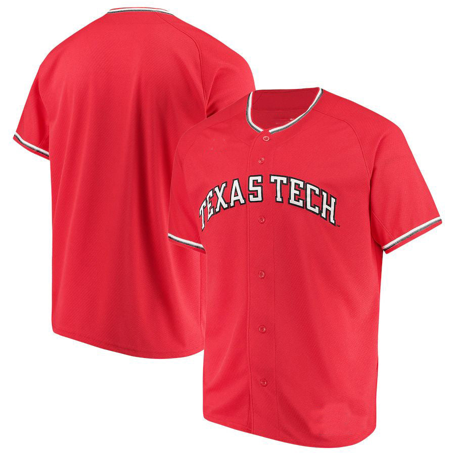 Custom Red Baseball Shirt Top