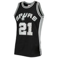 Custom #21 Black 1996 SAS Basketball Shirt Top