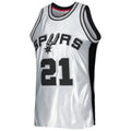 Custom #21 Platinum 1998 SAS Basketball Shirt Top