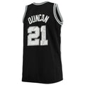 Custom #21 Black 1998 SAS Basketball Shirt Top