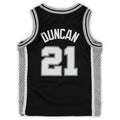 Custom #21 Black 1998 Throwback SAS Basketball Shirt Top