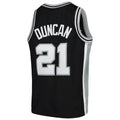 Custom #21 Black Throwback SAS Basketball Shirt Top