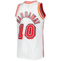 Custom #10 White 1996 MIA Basketball Shirt Top