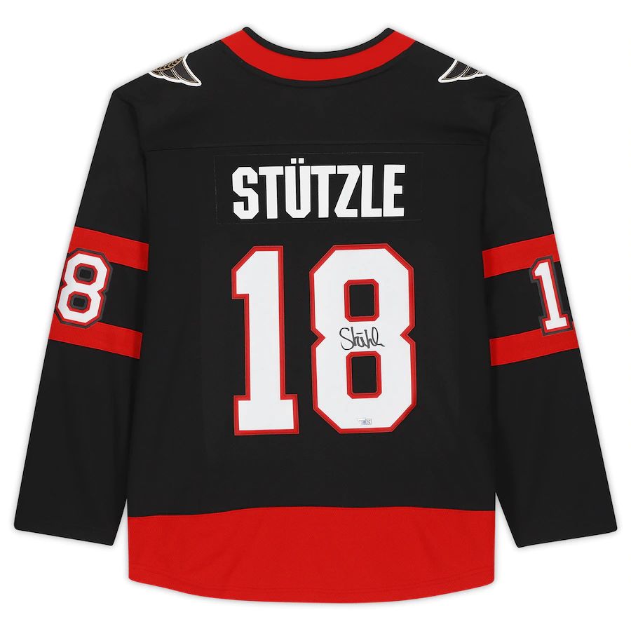 Custom #18 Black OTT Hockey Shirt Top
