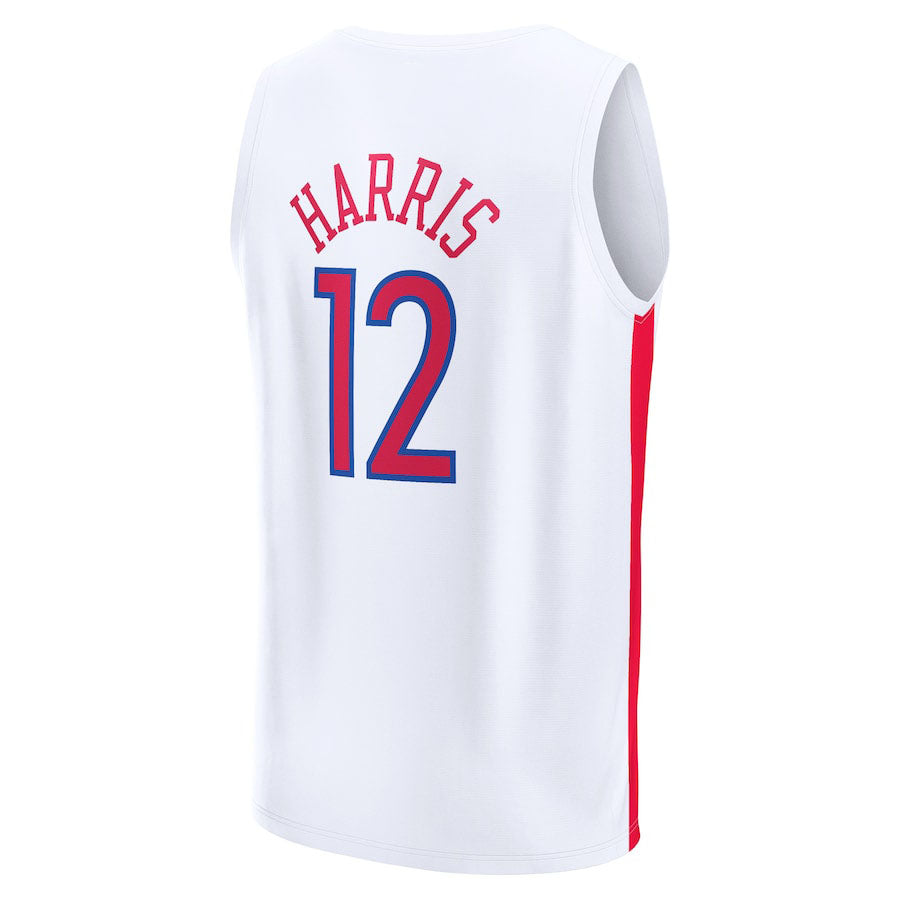 Custom #12 White 2022 PHI Basketball Shirt Top