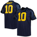 Custom #10 Navy Throwback Retro Football Shirt Top