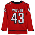Custom #43 Red WSH Hockey Shirt Top