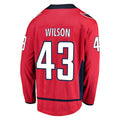 Custom #43 Red WSH Hockey Shirt Top