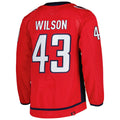 Custom #43 Red WSH Hockey Shirt Top