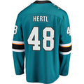 Custom #48 Teal SJS Hockey Shirt Top