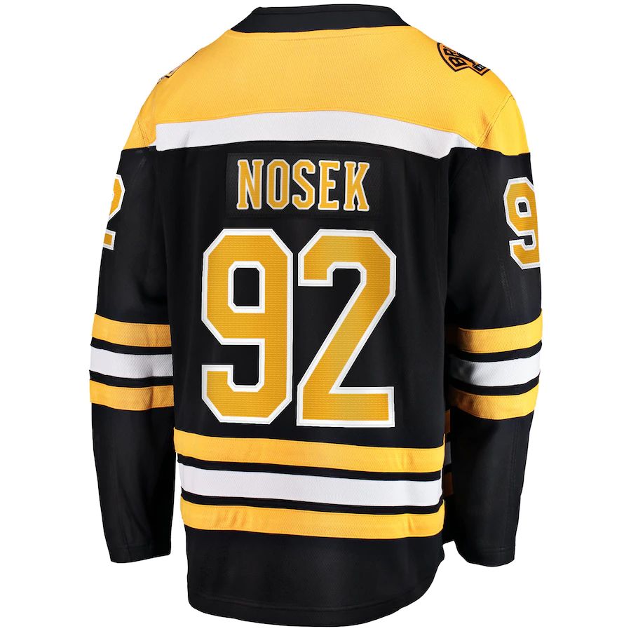 Custom #92 Black BOS Hockey Shirt Top