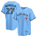 Custom #27 Powder Blue TOR Baseball Shirt Top