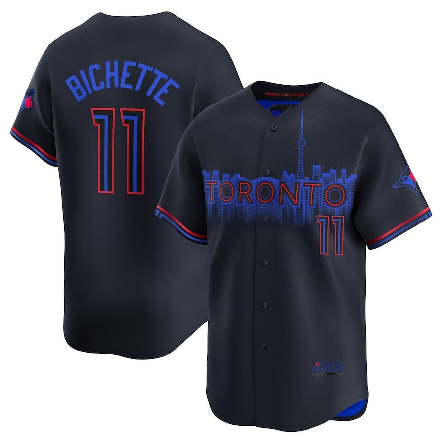 Custom #11 Black 2024 City Connect TOR Baseball Shirt Top