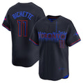 Custom #11 Black 2024 City Connect TOR Baseball Shirt Top