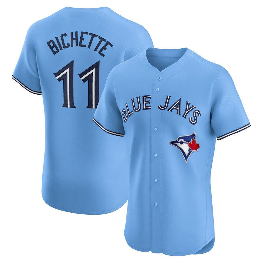 Custom #11 Powder Blue TOR Baseball Shirt Top