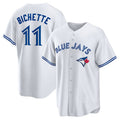Custom #11 White TOR Baseball Shirt Top