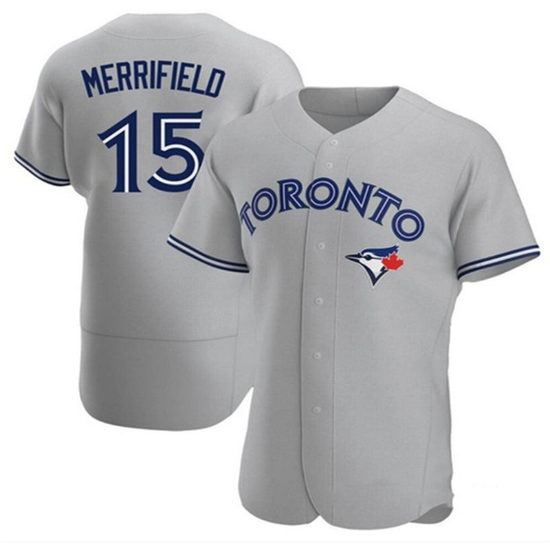 Custom #15 Blue TOR Baseball Shirt Top